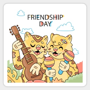 Cheetah Friendship Day Magnet